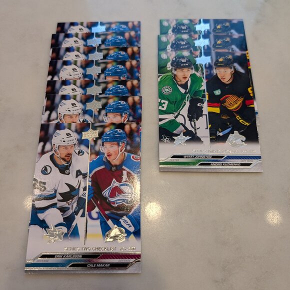 2023-24 Upper Deck Series 2 Checklist #449 and 450 - Picture 1 of 4